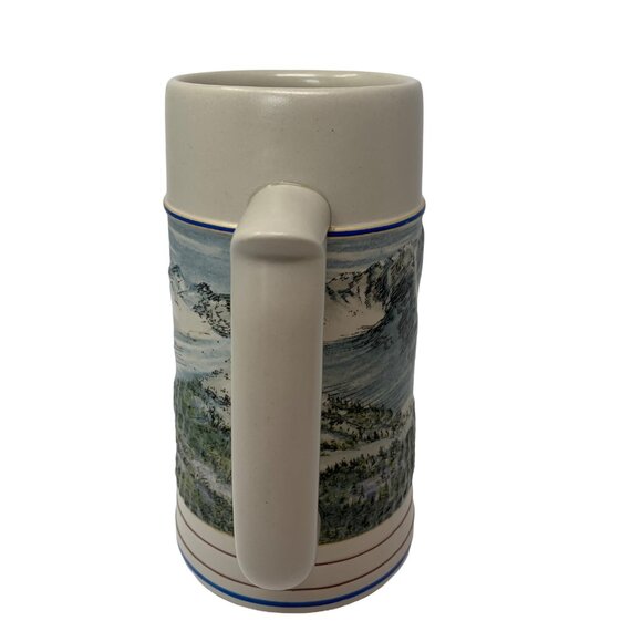 Coors Mug Stein Vintage 1991 Rocky Mountain Legend Series X Country Skiing - Picture 5 of 13